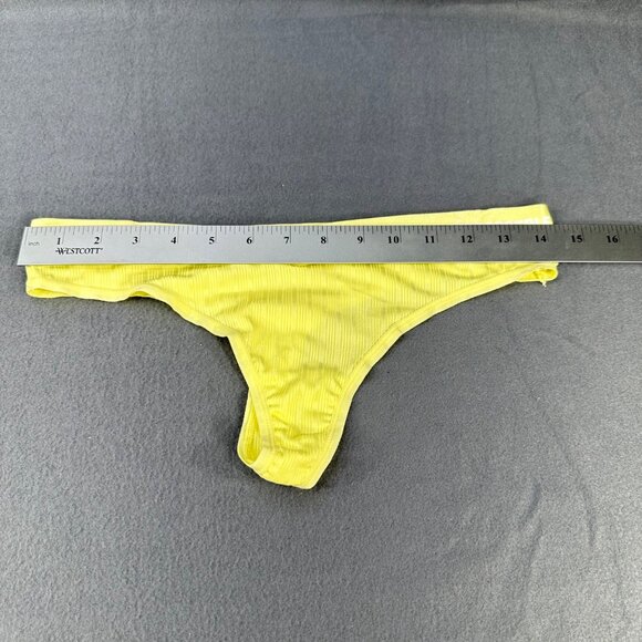 Aeropostale Women's Size Medium Panty Thong Seamless Yellow New Without Tags - Picture 7 of 9